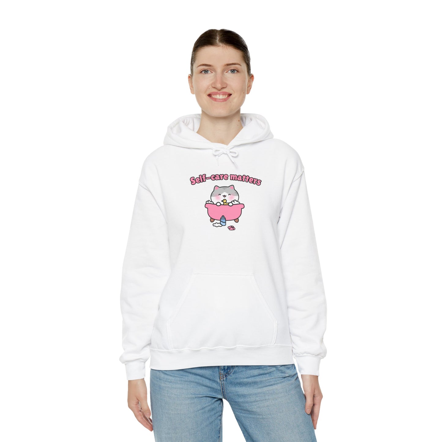 Self-Care Matters – Cozy Unisex Hoodie | Pudding Kitties