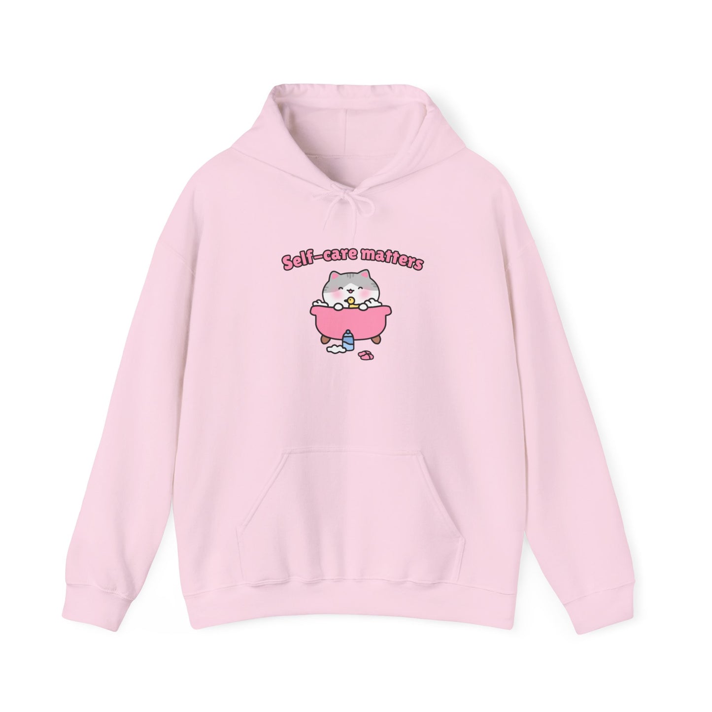 Self-Care Matters – Cozy Unisex Hoodie | Pudding Kitties