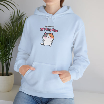 Come Here It's Hug Time – Cozy Unisex Hoodie | Pudding Kitties