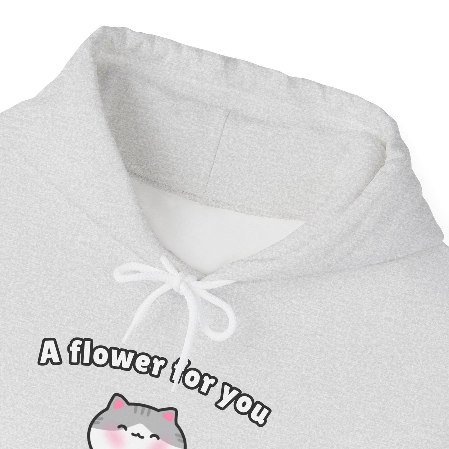 A Flower for You – Cozy Unisex Hoodie | Pudding Kitties