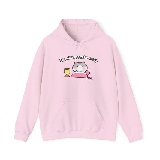 It's Okay to Take a Nap – Cozy Unisex Hoodie | Pudding Kitties