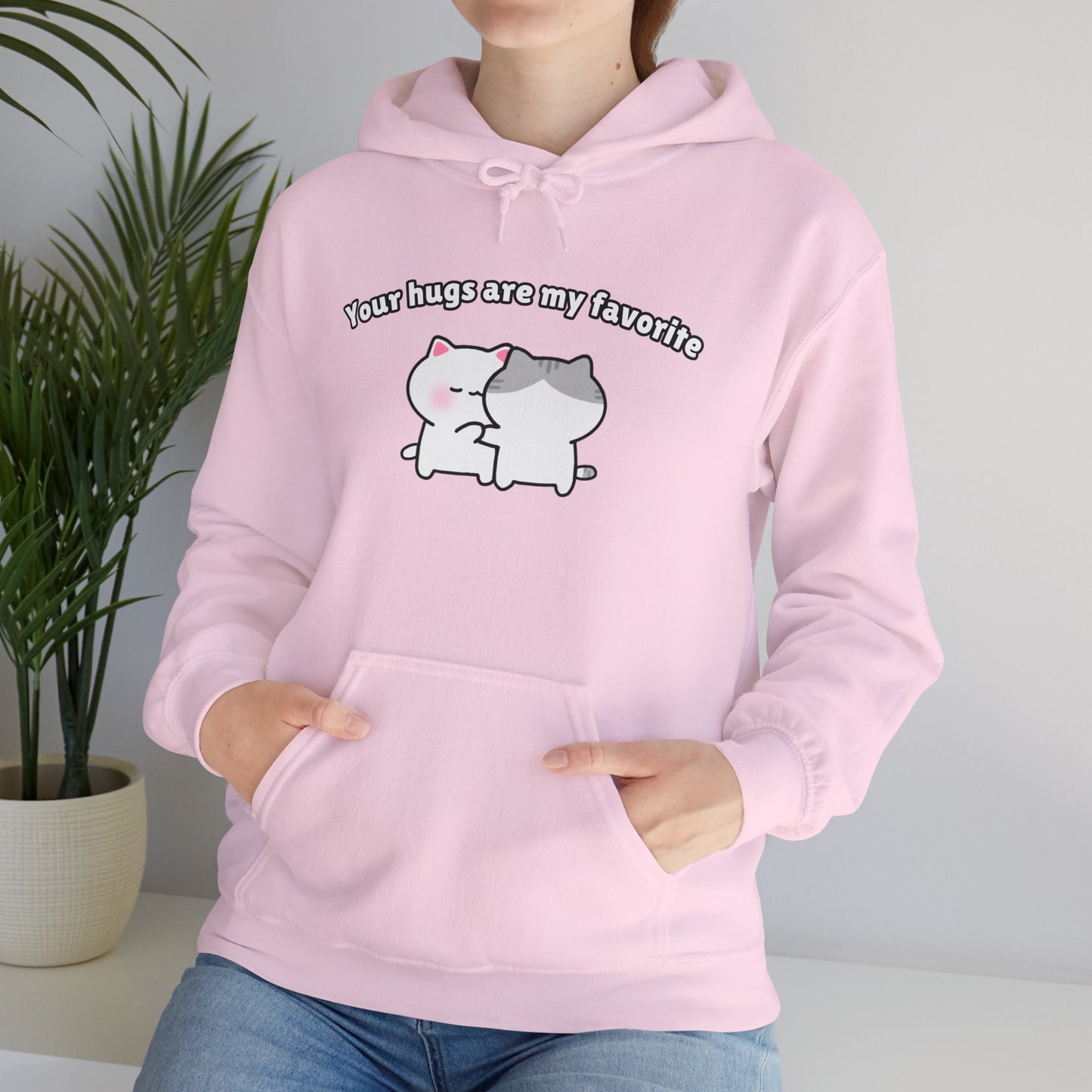 Your Hugs are my Favorite – Cozy Unisex Hoodie | Pudding Kitties