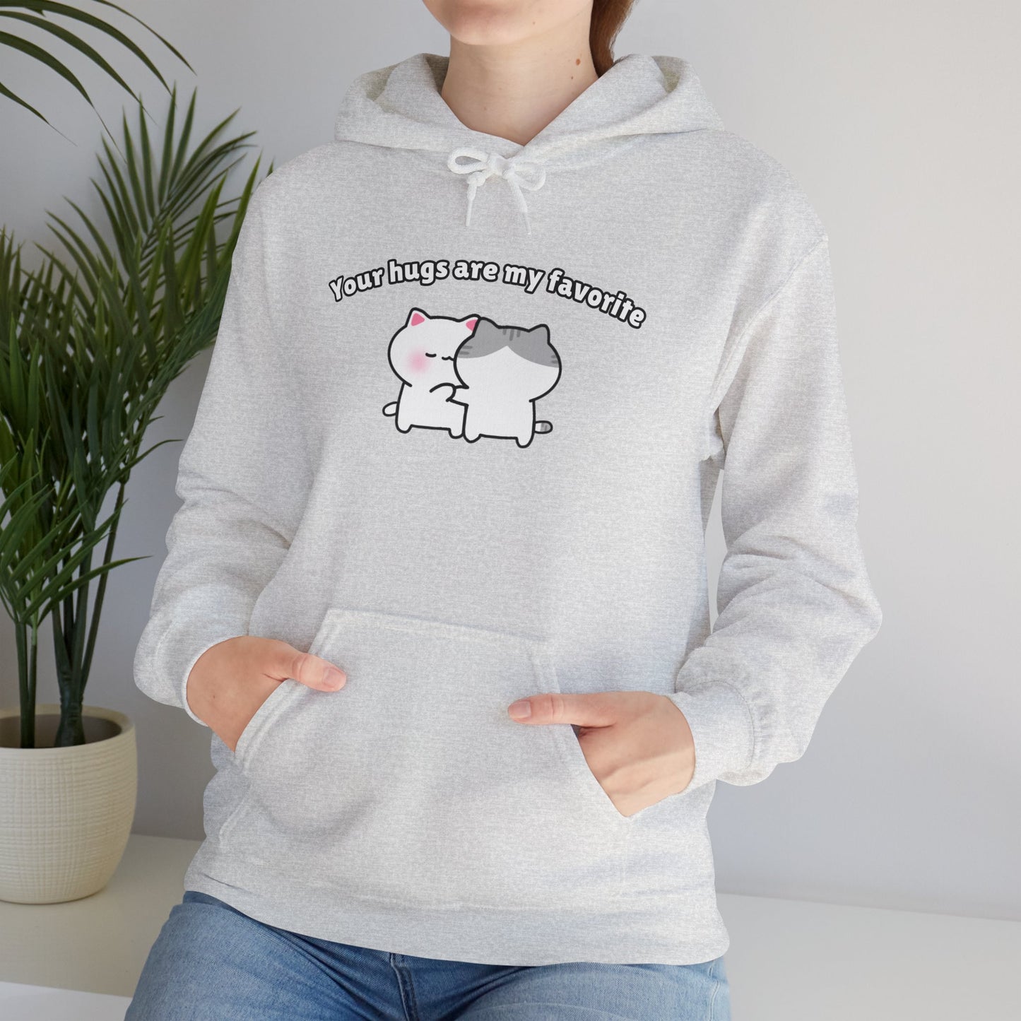 Your Hugs are my Favorite – Cozy Unisex Hoodie | Pudding Kitties