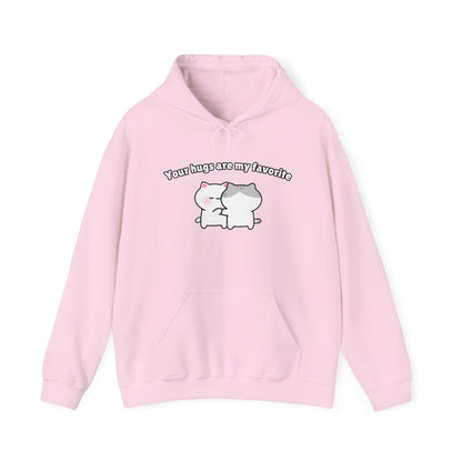 Your Hugs are my Favorite – Cozy Unisex Hoodie | Pudding Kitties