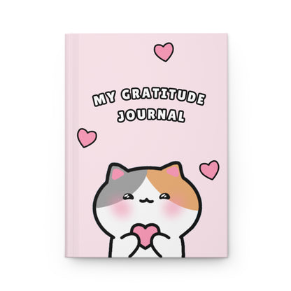 My Gratitude Journal - Pink Hardcover Journal Lined Pages | Pudding Kitties