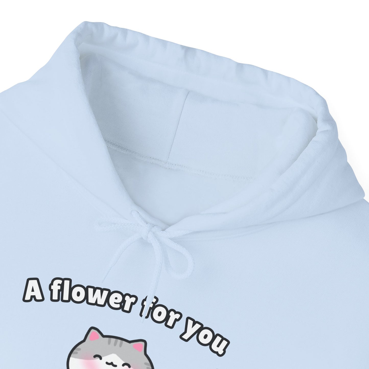 A Flower for You – Cozy Unisex Hoodie | Pudding Kitties