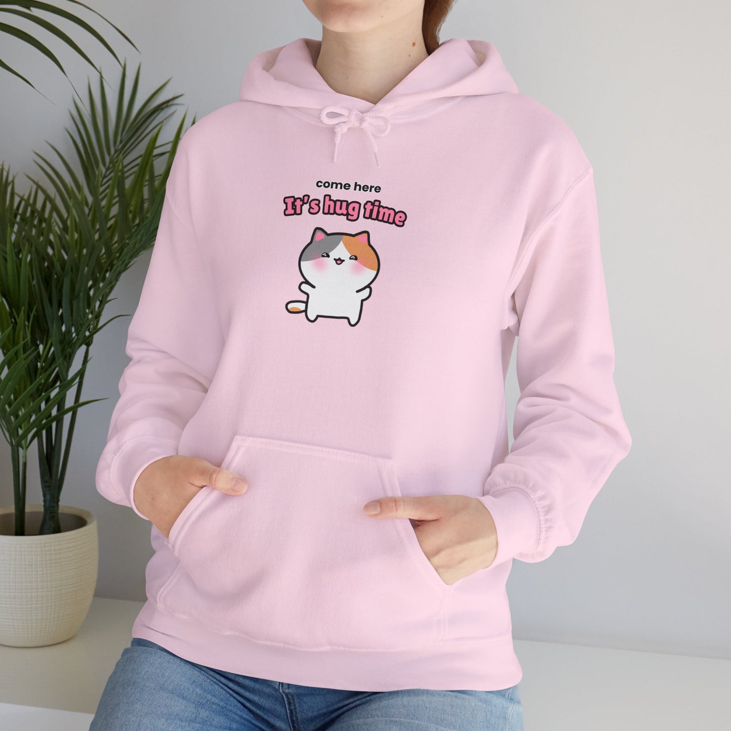 Come Here It's Hug Time – Cozy Unisex Hoodie | Pudding Kitties