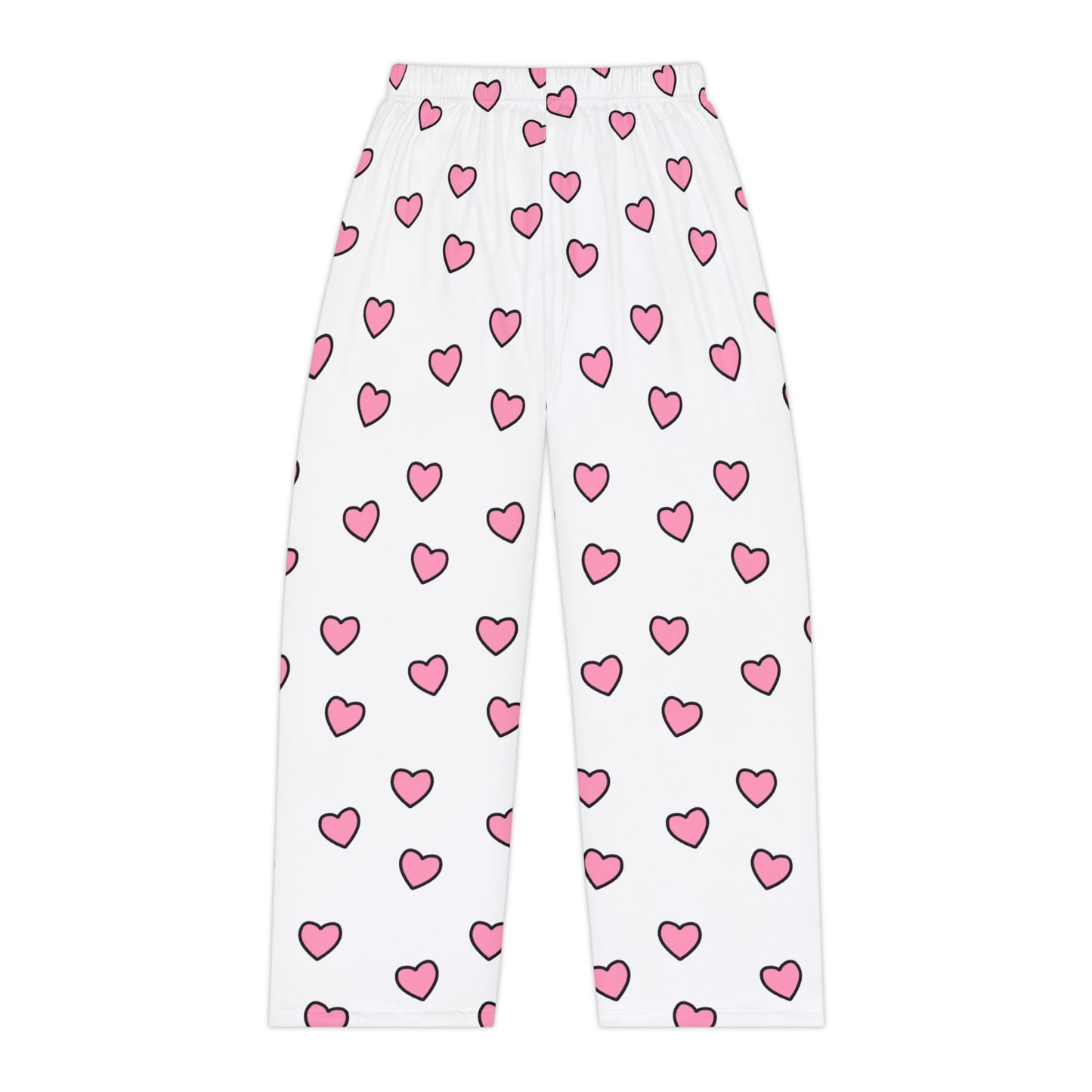 Pink Heart Pajama Bottoms | Pudding Kitties