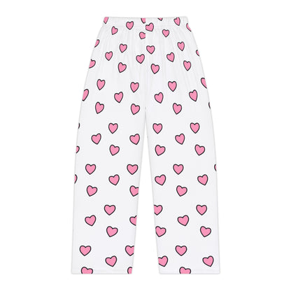 Pink Heart Pajama Bottoms | Pudding Kitties