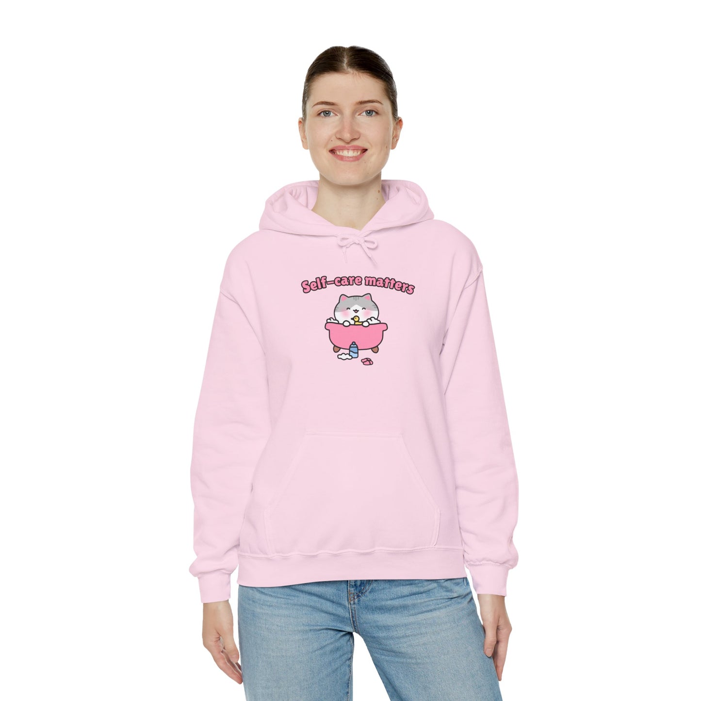 Self-Care Matters – Cozy Unisex Hoodie | Pudding Kitties