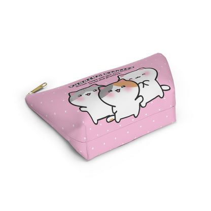 Trust the Process - Pink Small Accessory Pouch | Pudding Kitties