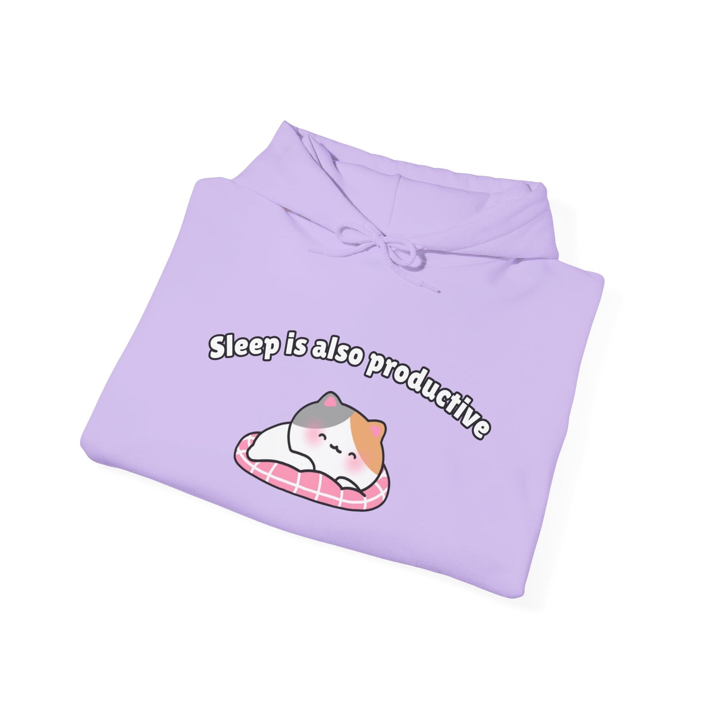 Sleep is also productive – Cozy Unisex Hoodie | Pudding Kitties