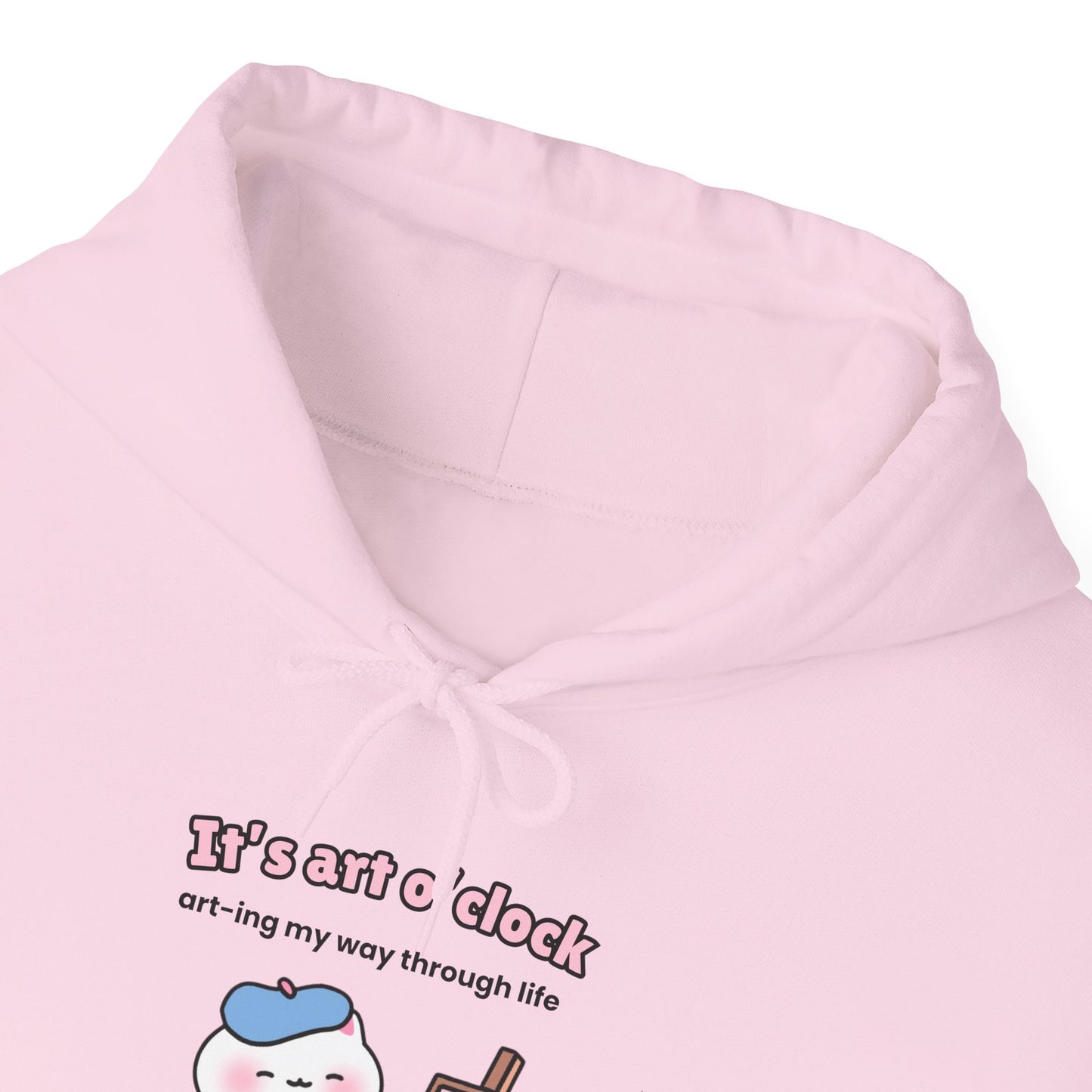 It's Art O'clock – Cozy Unisex Hoodie | Pudding Kitties