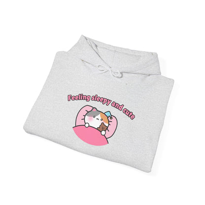 Feeling Sleepy and Cute – Cozy Unisex Hoodie | Pudding Kitties