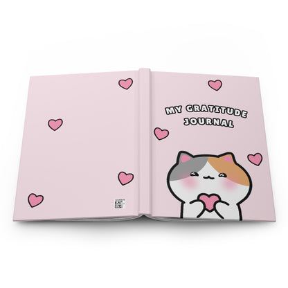 My Gratitude Journal - Pink Hardcover Journal Lined Pages | Pudding Kitties