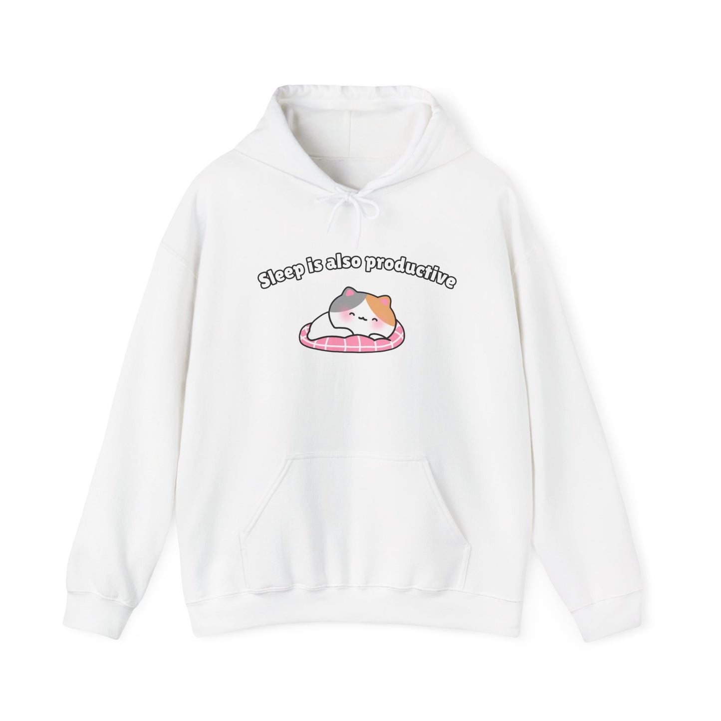 Sleep is also productive – Cozy Unisex Hoodie | Pudding Kitties