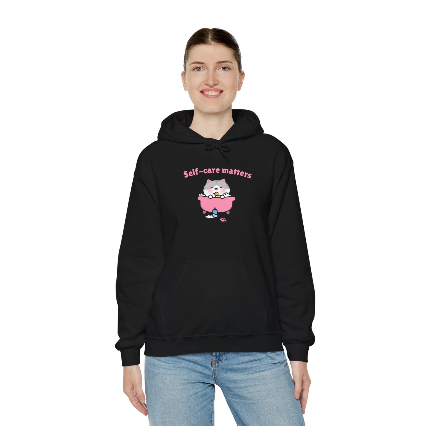 Self-Care Matters – Cozy Unisex Hoodie | Pudding Kitties