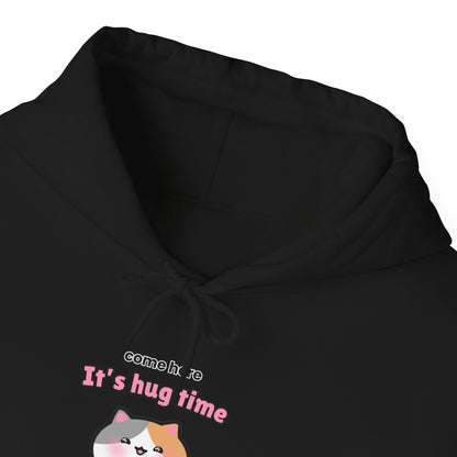 Come Here It's Hug Time – Cozy Unisex Hoodie | Pudding Kitties