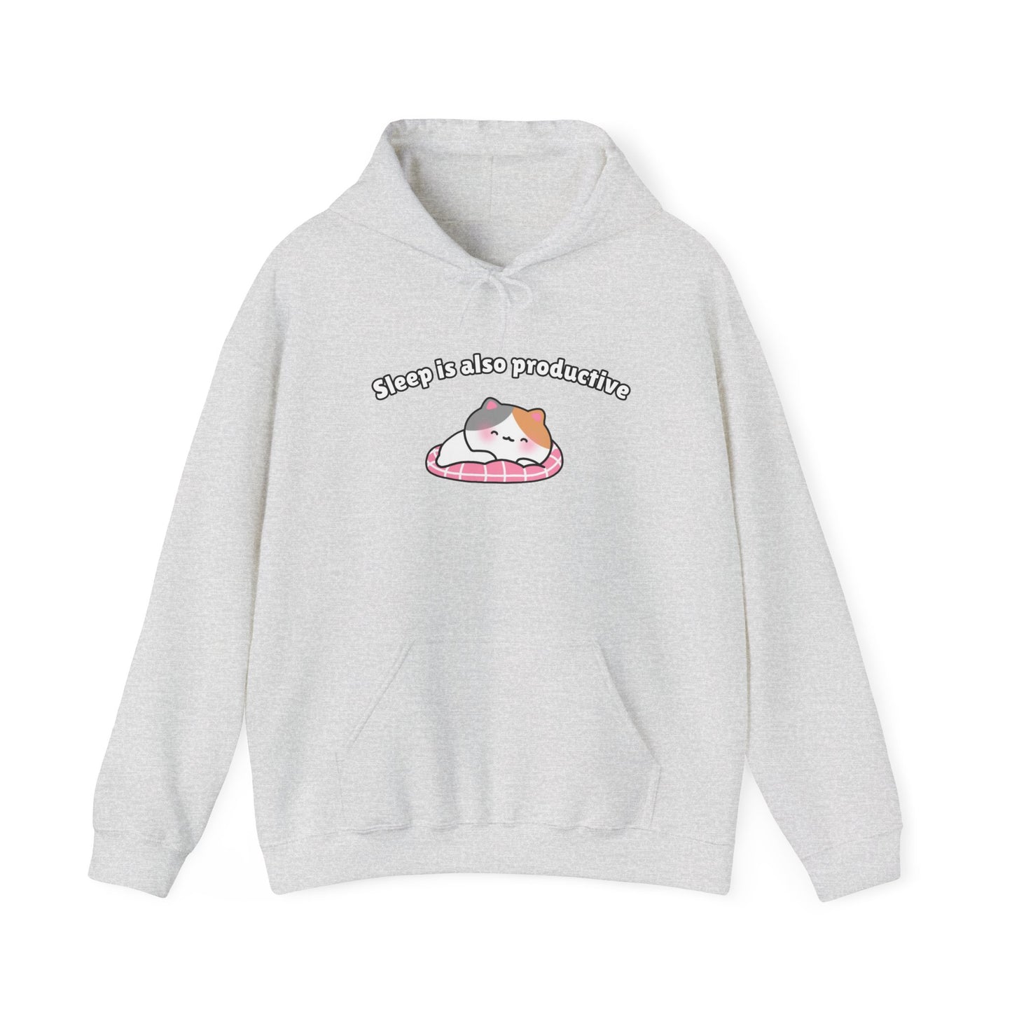 Sleep is also productive – Cozy Unisex Hoodie | Pudding Kitties