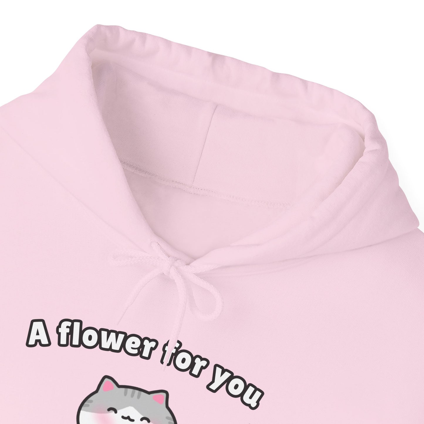 A Flower for You – Cozy Unisex Hoodie | Pudding Kitties