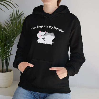 Your Hugs are my Favorite – Cozy Unisex Hoodie | Pudding Kitties