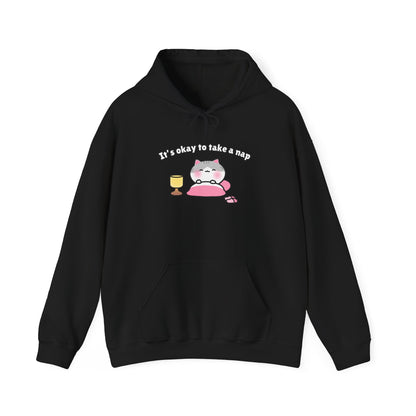 It's Okay to Take a Nap – Cozy Unisex Hoodie | Pudding Kitties