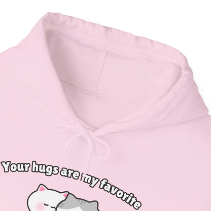 Your Hugs are my Favorite – Cozy Unisex Hoodie | Pudding Kitties