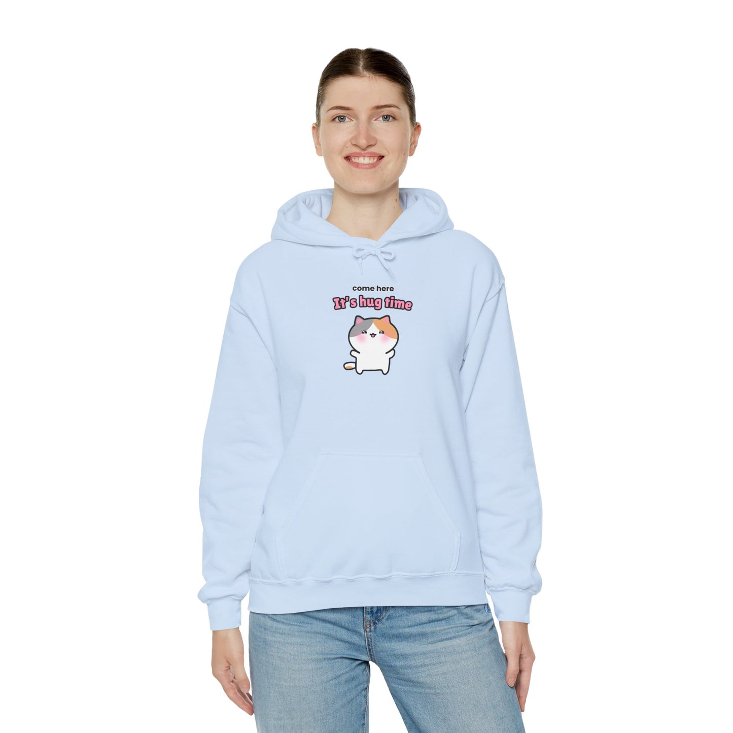 Come Here It's Hug Time – Cozy Unisex Hoodie | Pudding Kitties