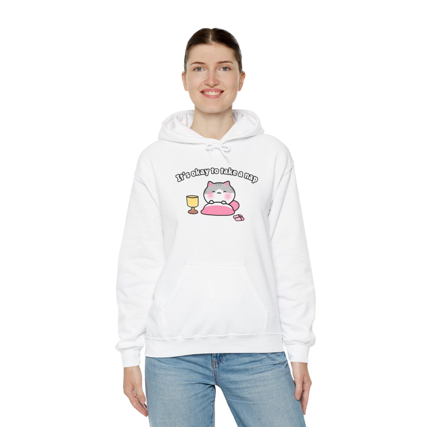 It's Okay to Take a Nap – Cozy Unisex Hoodie | Pudding Kitties