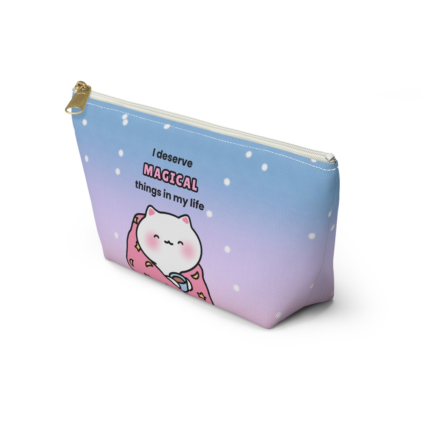 I Deserve Magical Things - Starry Sky Small Accessory Pouch | Pudding Kitties