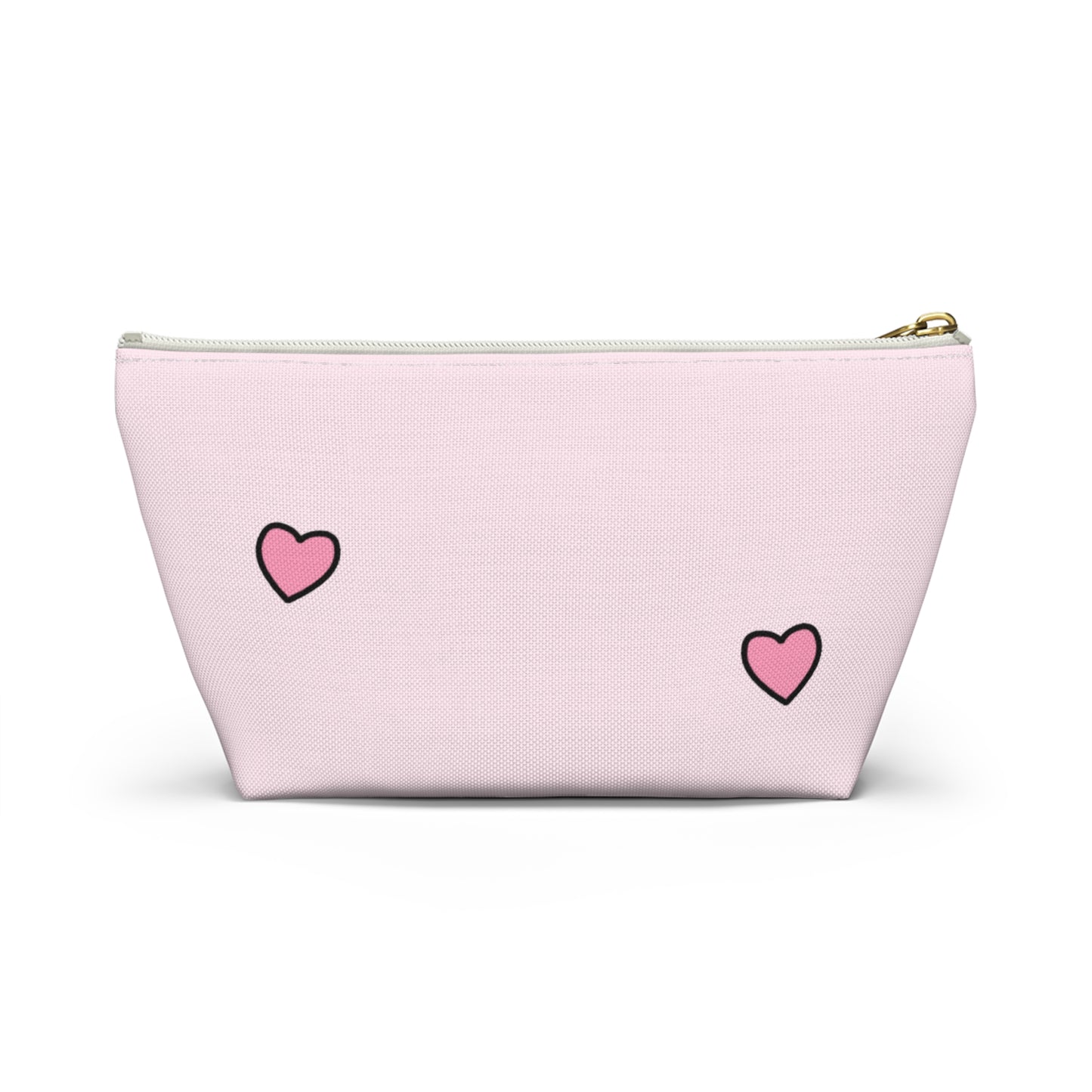 Grateful Day - Pink Hearts Small Accessory Pouch | Pudding Kitties