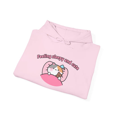 Feeling Sleepy and Cute – Cozy Unisex Hoodie | Pudding Kitties