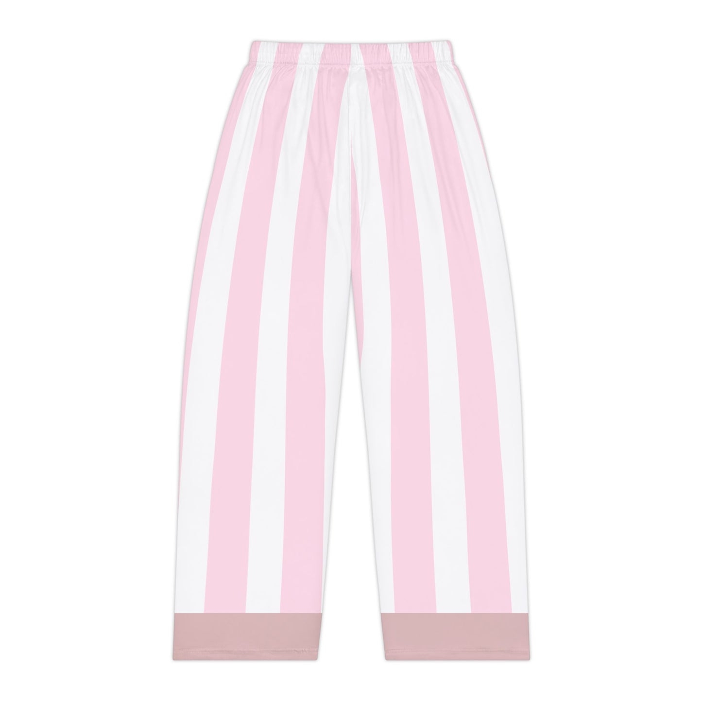 Spill the Tea Pajama Bottoms - Pink Stripes & Brown Line | Pudding Kitties