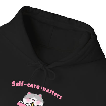 Self-Care Matters – Cozy Unisex Hoodie | Pudding Kitties