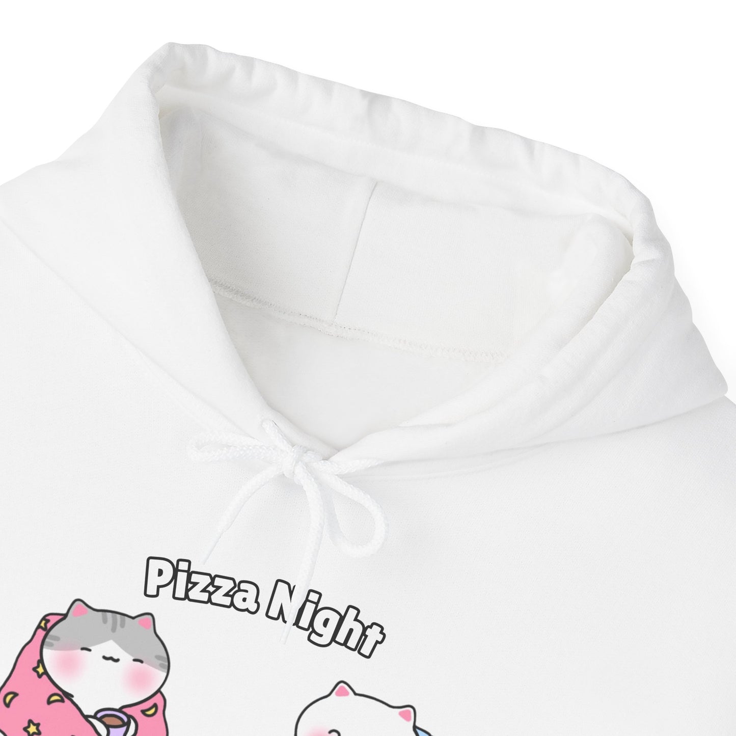 Pizza Night – Cozy Unisex Hoodie | Pudding Kitties