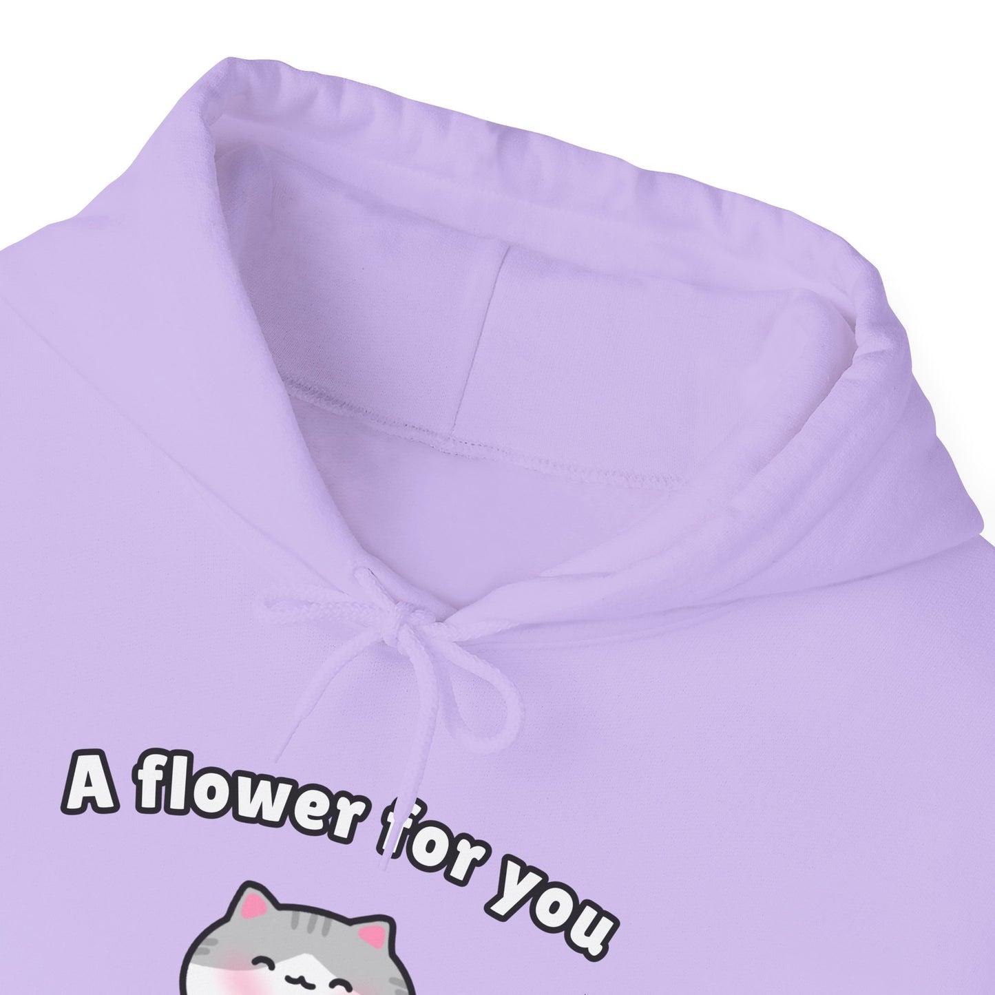 A Flower for You – Cozy Unisex Hoodie | Pudding Kitties