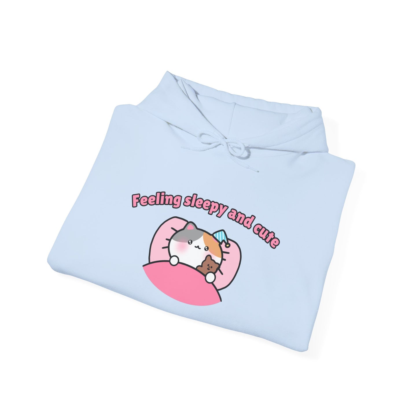 Feeling Sleepy and Cute – Cozy Unisex Hoodie | Pudding Kitties