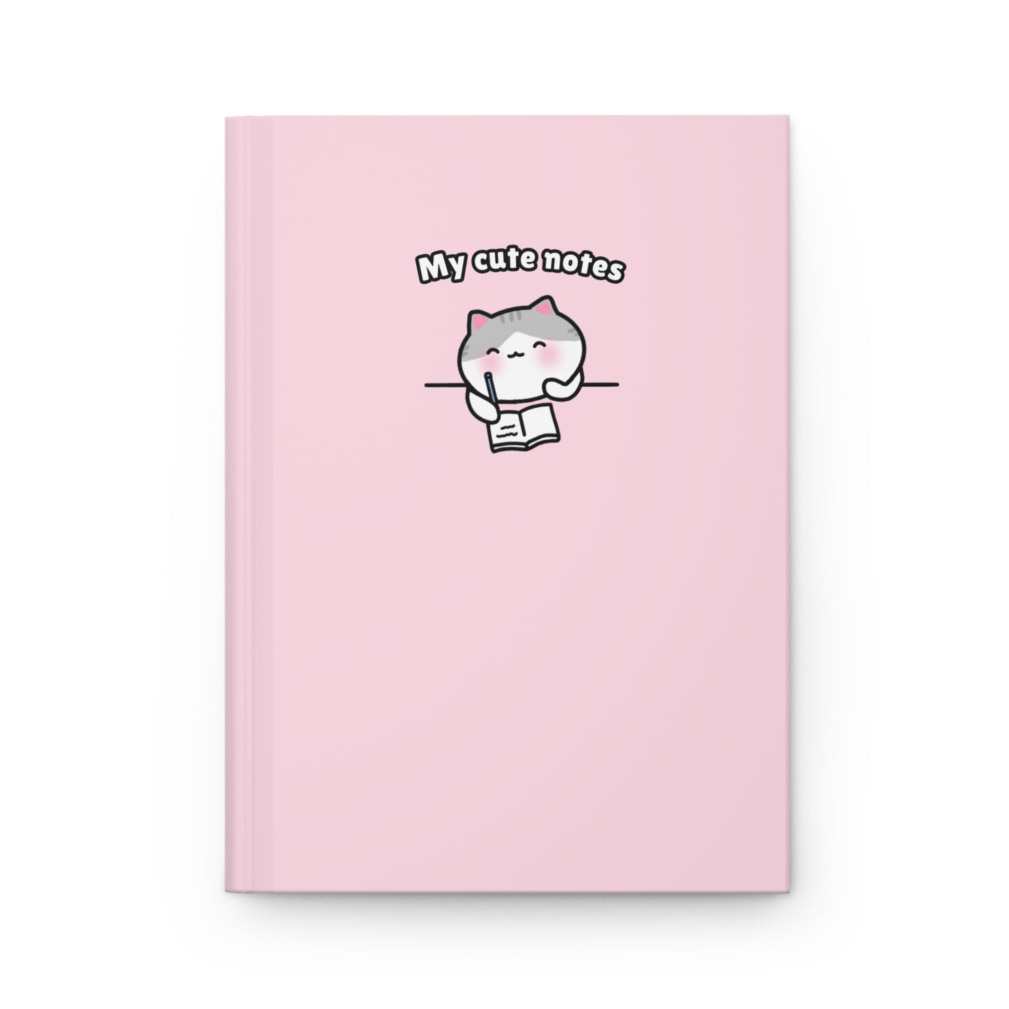 My Cute Notes - Pink Hardcover Journal Lined Pages | Pudding Kitties