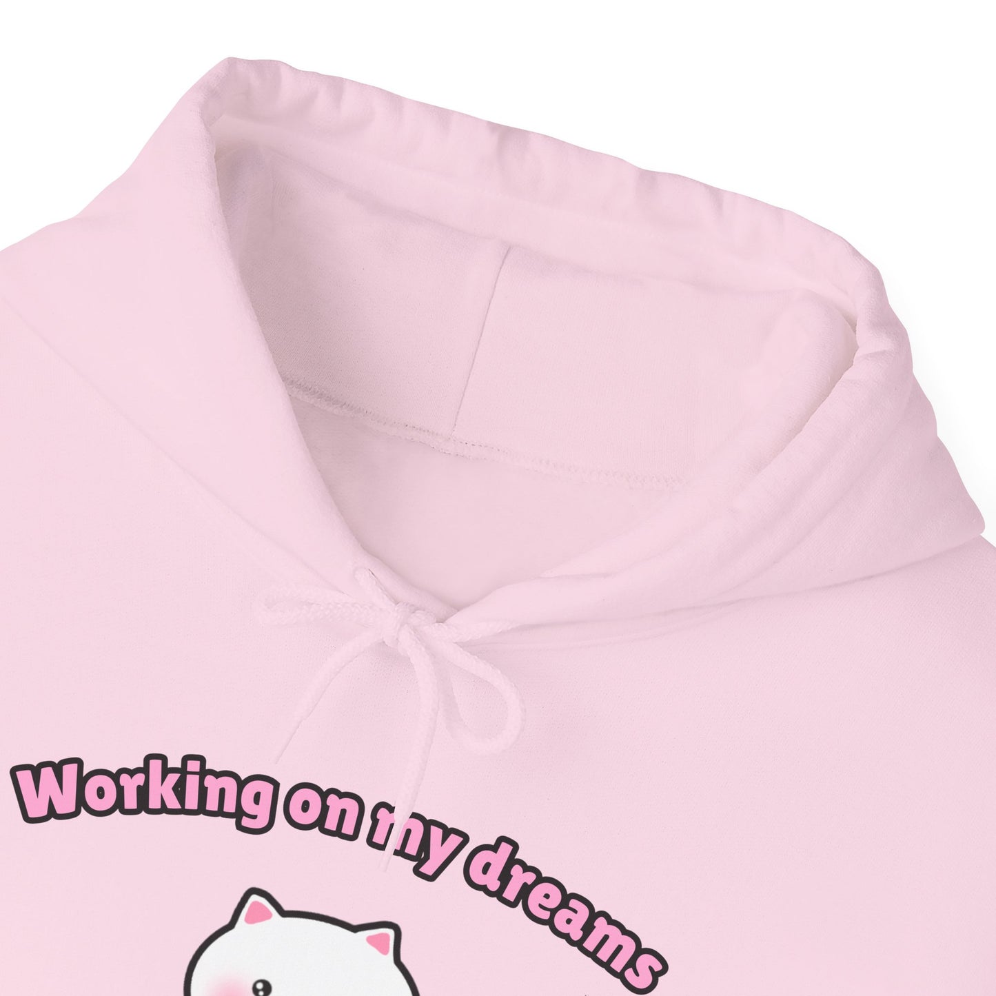 Working on my Dreams – Cozy Unisex Hoodie | Pudding Kitties