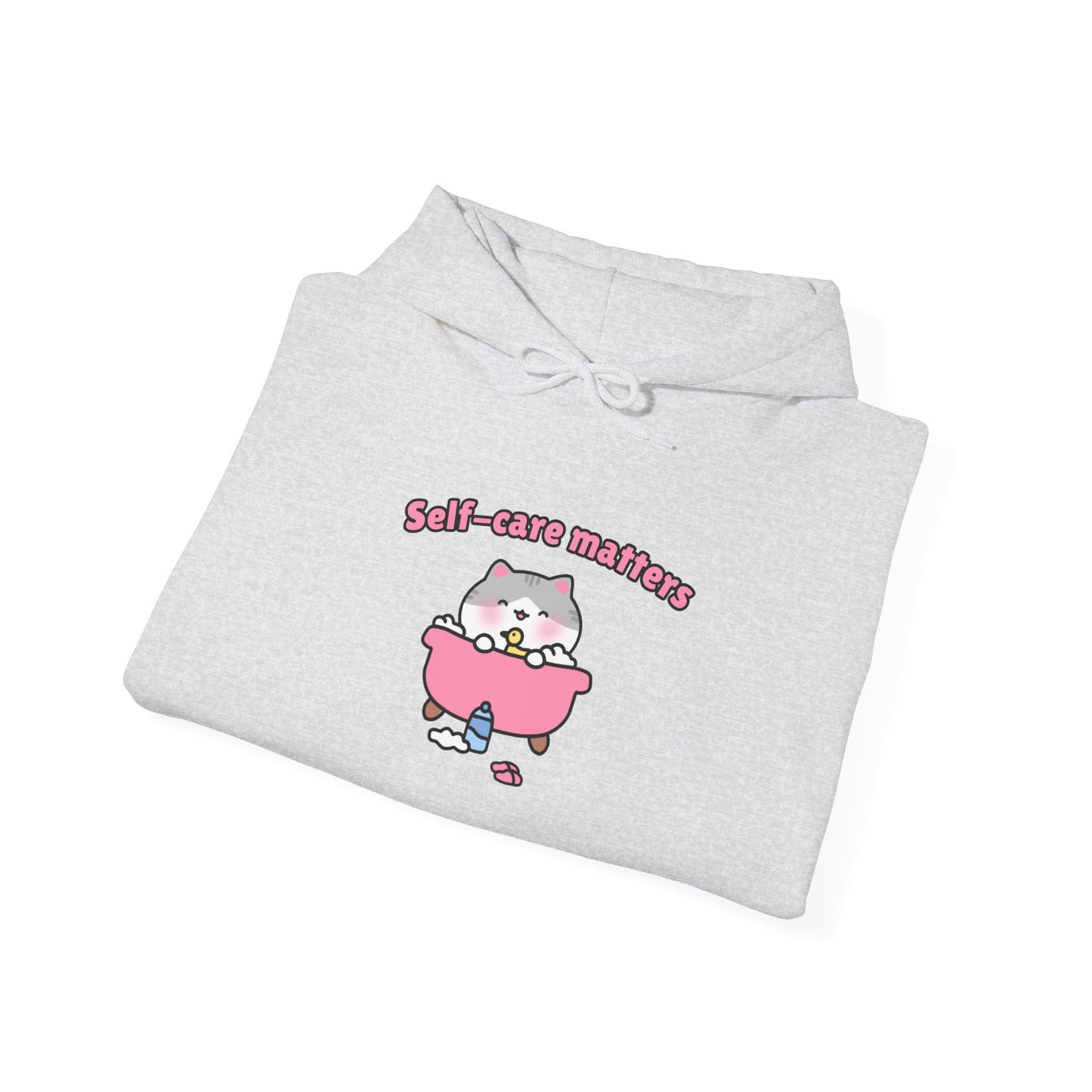 Self-Care Matters – Cozy Unisex Hoodie | Pudding Kitties