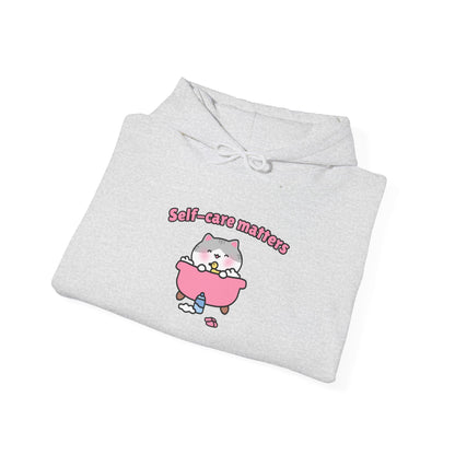 Self-Care Matters – Cozy Unisex Hoodie | Pudding Kitties