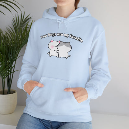 Your Hugs are my Favorite – Cozy Unisex Hoodie | Pudding Kitties