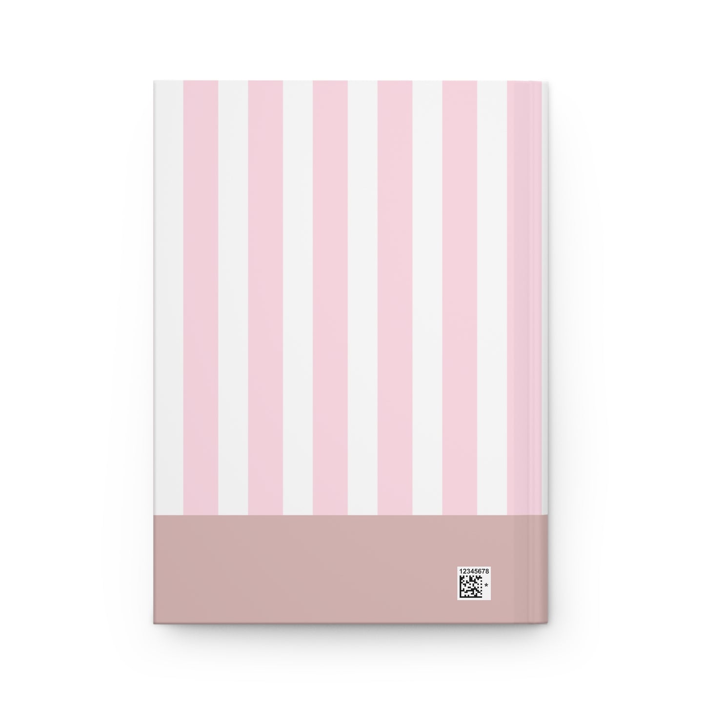 Spill the Tea - Pink & White Striped Hardcover Journal Lined Pages | Pudding Kitties