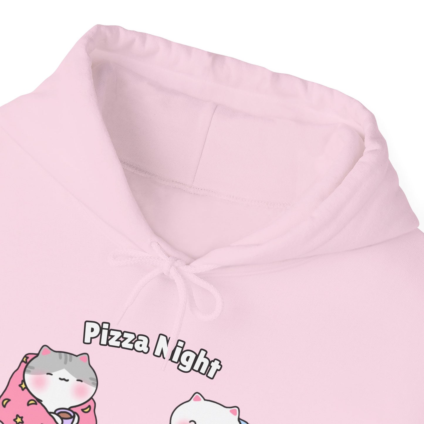 Pizza Night – Cozy Unisex Hoodie | Pudding Kitties