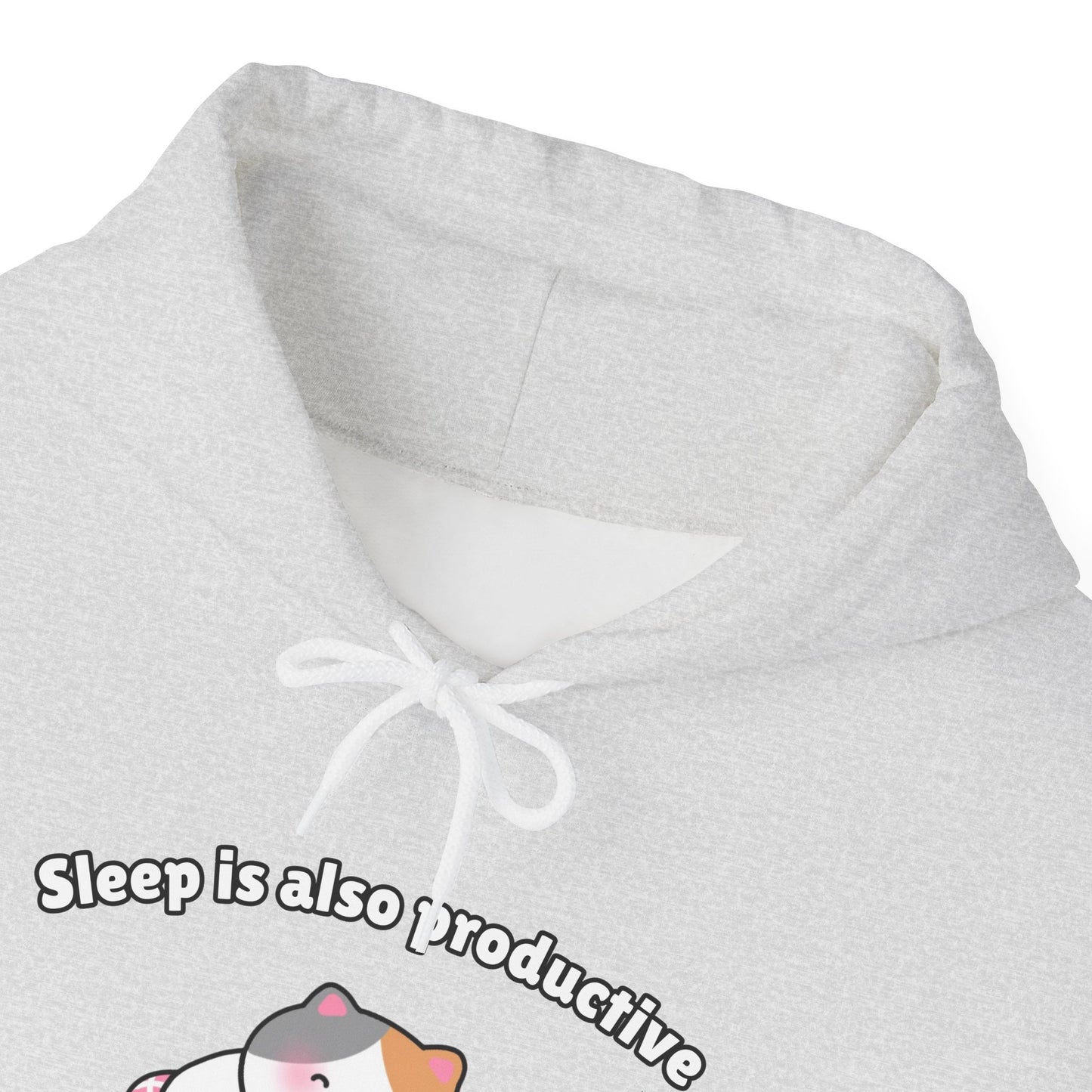 Sleep is also productive – Cozy Unisex Hoodie | Pudding Kitties