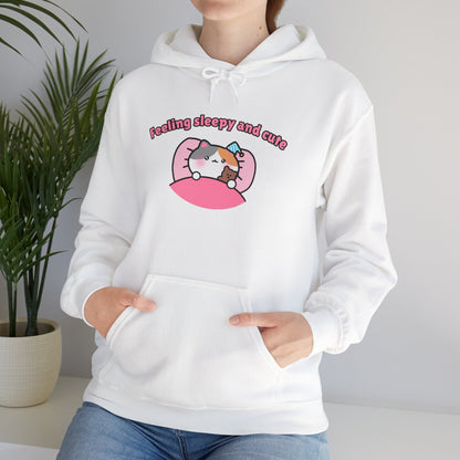 Feeling Sleepy and Cute – Cozy Unisex Hoodie | Pudding Kitties