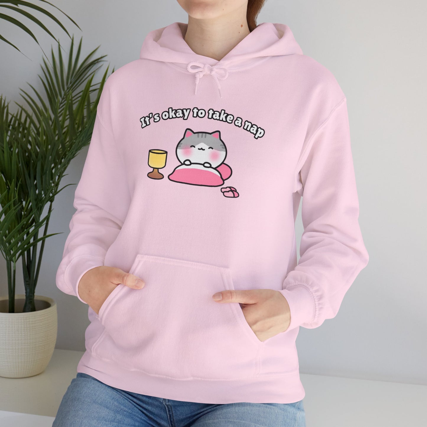 It's Okay to Take a Nap – Cozy Unisex Hoodie | Pudding Kitties