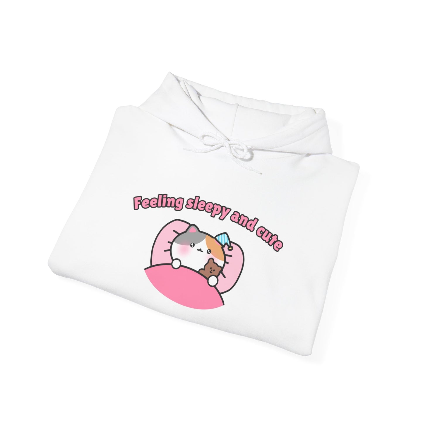 Feeling Sleepy and Cute – Cozy Unisex Hoodie | Pudding Kitties