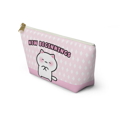 New Beginnings - Pink Small Accessory Pouch | Pudding Kitties