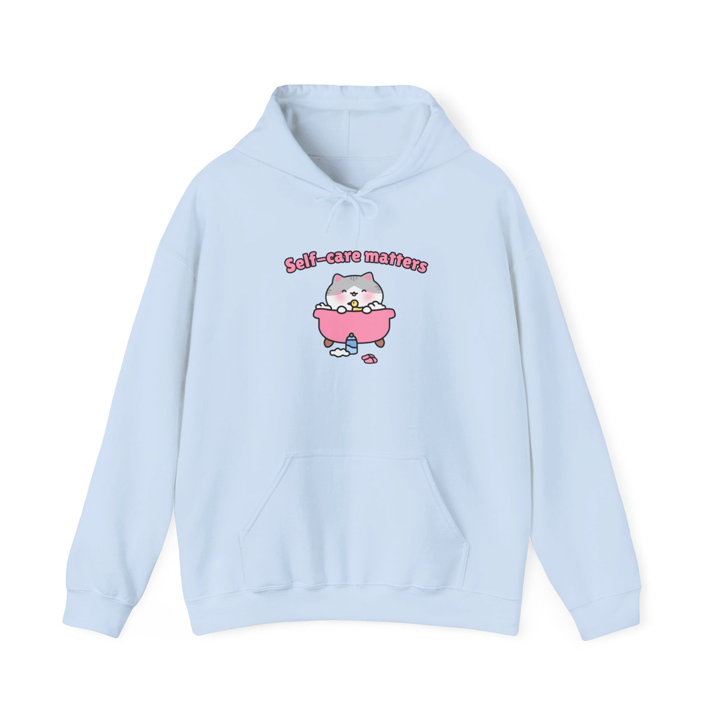 Self-Care Matters – Cozy Unisex Hoodie | Pudding Kitties